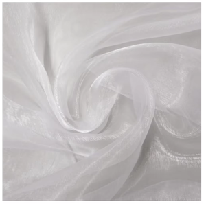 Tela de Organza transparente de seda de morera pura de dos tonos, gasa tejida de 114/137cm de ancho, cortina impresa, decoración de boda para niñas y niños - Product Image 5