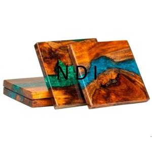 Taza de té de diseño hecho a mano Mads para decoración de vajilla para el hogar, posavasos decorativo redondeado de estilo único, posavasos de resina para taza de té - Product Image 6