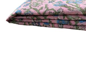 ชุดเดรสผ้าคอตตอนพิมพ์ลายดอกไม้แบบอินเดียผ้าถักน้ำหนักเบาและงานฝีมือสำหรับวิ่ง - Product Image 5