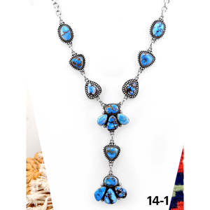 Collier artisanal en turquoise et argent sterling Golden Hills du sud-ouest pour les occasions spéciales - Product Image 2