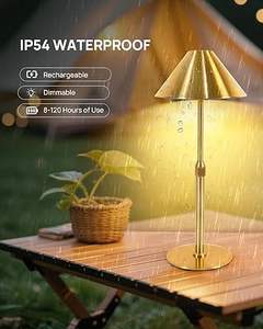 Lampe <span class=keywords><strong>de</strong></span> table LED moderne <span class=keywords><strong>de</strong></span> luxe SIMIG avec charge USB, lumière <span class=keywords><strong>de</strong></span> chevet en forme <span class=keywords><strong>de</strong></span> coquille, lumière nocturne pour restaurant, sans fil, rechargeable par batterie - Product Image 4