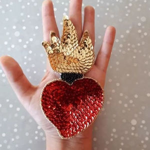 Customized Elegant Seed Beaded Embroidery <b>Bag</b> <b>Charms</b> Fashion Accessory with Cartoon Style Woven Technique - Product Image 1