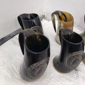 DRINKWARE HORN MUGS INDIA FACTORY HANDCRAFTED PRODUCTS Horn Drinking Mug New Design Natural Original Viking Drinking - Product Image 1