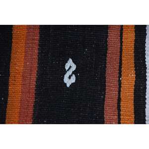 Tapis turc Kilim marron vintage style sud-ouest 2,6x9,8 pi (78x298 cm) - Product Image 5