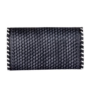 Authentique Vintage Handtooled Card Cash Slots Sac à main en cuir de vachette Fermeture à glissière Doublure en fourrure véritable Handtooled Card Cash - Product Image 2