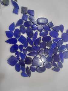 Pierre de lune de pêche naturelle de qualité AAA, cabochon, lapis-lazuli bleu, pierre précieuse en vrac pour la fabrication de bijoux, pierre précieuse de qualité supérieure pour bijoux - Product Image 2