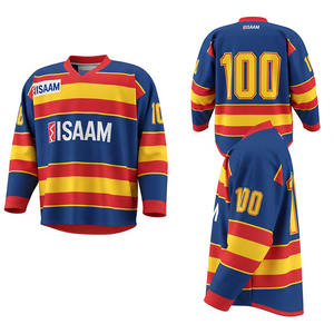 Empresa de fabricación personalizada para hombres Ropa de hockey sobre hielo transpirable de secado rápido Conjunto al por mayor disponible para la venta - Product Image 1