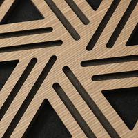 Panneaux muraux acoustiques géométriques en MDF OEM, décoratifs et insonorisants, pour salon, bureau, hôtel