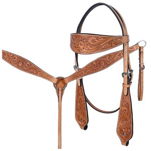 Hecho a mano de cuero genuino de vaca Western Barrel Racing Horse Saddle Comfort Trail Ecuestrian Tooled Tallado Tack Set - Product Image 3