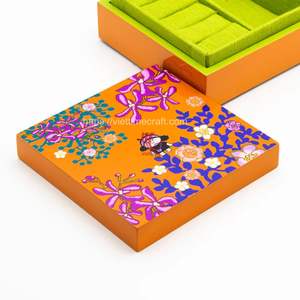 Top Tendance Personnalisé Luxe Laque Cadeau Boîte Plateau De Service Rectangle Vaisselle À La Main Vietnam Multifonctionnel En Gros - Product Image 2