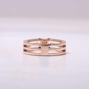 แหวนแต่งงานทรงเจ้าหญิงสุดหรู ประดับเพชรแท้สามแถว ดีไซน์คริสตัล ของขวัญวันครบรอบ - Product Image 2