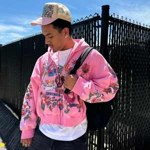 Sudadera con capucha extragrande lavada con ácido de algodón 100% de 500gsm personalizada para hombre, sudadera de talla grande, aspecto desteñido vintage desgastado - Product Image 4