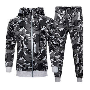 Chándal de manga larga para hombre, chándal informal de sublimación para deportes, cálido, para correr, atlético, transpirable - Product Image 1