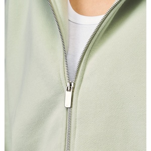 Sudadera con Capucha de Alta Calidad, Gruesa, con Cierre, Corte y Costura Personalizados, Sudadera Extra Grande para Hombre con Cierre, Impresión Puff, Sudadera Corta Cuadrada para Hombre - Product Image 5