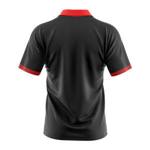 Polo à manches courtes pour homme W4G, décontracté, uni, avec logo brodé sur le devant, anti-rides, tricoté, 100% coton, meilleure qualité, pas de MOQ - Product Image 5