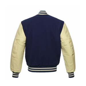 High Quality Custom Logo Men Letterman Jackets with Stand Collar Front Position - Product Image 3
