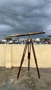 Premium Quality Metal And Wooden <b>Telescope</b> Vintage <b>Brass</b> Finish Adjustable Lens Perfect Nautical Gift Item - Product Image 2