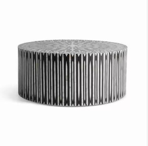 Mới Nhất Ma-rốc Phong Cách Mẹ Của Ngọc Trai Inlay Trung Tâm Bảng Ấn Độ Chất Lượng Tốt Nhất Lau Inlay Vòng Hình Dạng Bàn Cà Phê Tại Giá Tốt Nhất - Product Image 6