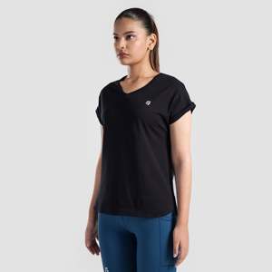 เสื้อยืดออกกำลังกายระบายอากาศได้ดีสีดำ Black Lift - Product Image 3