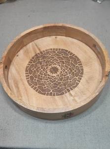 Acacia Serving Wooden <b>Tray</b> Custom Kitchen <b>Breakfast</b> <b>Tray</b> Wood Dinner Tea Bar Food Snacks Chocolate for Dining Room round <b>trays</b> - Product Image 4