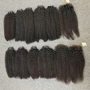 Raw Virgin Deep Wave Dark Vietnamese Hair Machine Trama doble Extensión de tejido de cabello trenzado a granel de Vietnam - Product Image 2