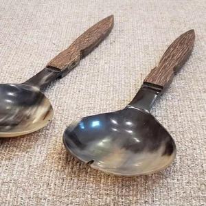 Cuchara de cuerno de búfalo de alta calidad con mango de estilo Ángel Cuchara de Ángel de último diseño de artesanía creciente - Product Image 1