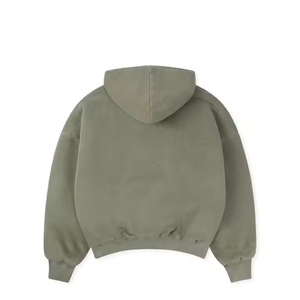 Sudadera con Capucha para Hombre, Corte Regular, Color Sólido, Felpa de Algodón, Informal, con Bolsillos, Estilo Urbano, Impermeable - Product Image 2
