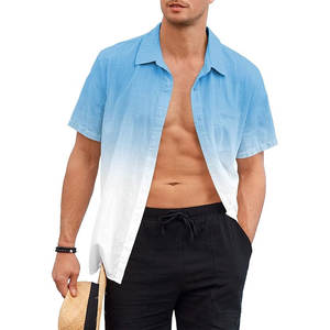 เสื้อยืดผ้าโพลีเอสเตอร์100% สำหรับผู้ชายเสื้อเชิ้ตลำลองสำหรับวันหยุดฤดูร้อนออกแบบได้ตามต้องการแบบผ้าถักตามมาตรฐานการระเหิด - Product Image 2