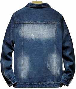 New Outerwear with Cowboy Style Autumn Fashion <b>Denim</b> <b>Jacket</b> Plain <b>Mens</b> <b>Denim</b> <b>Jacket</b> <b>Denim</b> Shell Regular <b>Denim</b> Clothing - Product Image 2