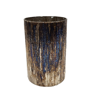 Bougeoir votif en verre et fer de taille moyenne bougeoir en laiton pour la maison hôtels et décoration de Noël - Product Image 2