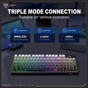 Teclado Inalámbrico para Computadora ONIKUMA MT902 al por Mayor, Triple Modo 2.4G, Bluetooth, Retroiluminación RGB, 95 Teclas, Ergonómico, de Fábrica - Product Image 5