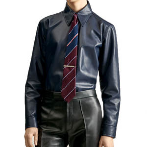 Camisas de Cuero 100% de calidad superior para hombre, novedad de invierno, último diseño, color y tamaño personalizados, camisas de cuero para hombre - Product Image 1