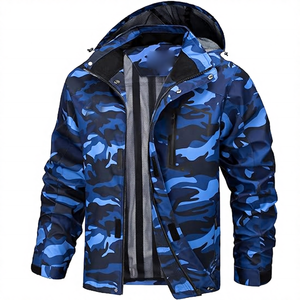 Veste d'hiver en softshell en nylon à col personnalisé de style streetwear pour homme Fermeture éclair sur le devant Logo respirant Écologique - Product Image 4