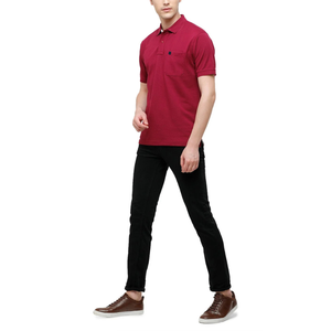 Camiseta clásica de Polo para hombre, ajuste auténtico, 100% algodón, punto multicolor, suministro ODM, teñido liso - Product Image 1