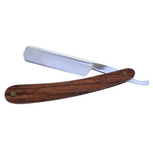 Rasoir pliable jetable simple en acier inoxydable avec bord droit pour barbier, rasage du visage et du corps, bikini, sous les bras - Product Image 1