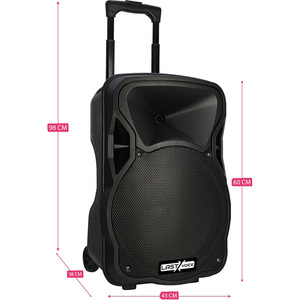 Sistema de Sonido Portátil PA Lastvoice LS-P1915EE-ST de 15 Pulgadas y 1200W con Micrófono y Soporte para Batería V4.2 de 5000-8000mAh - Product Image 3