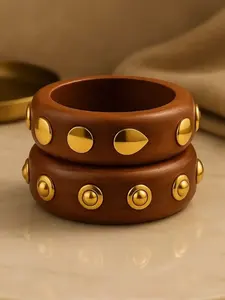 Eco Conscious Handmade Wooden Bangles <b>Bracelet</b> for Women Rustic Natural Wooden Bangles <b>Bracelet</b> with Smooth Matte Finish - Product Image 5