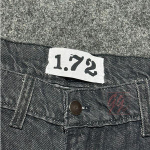 Short en jean pour homme lavé à la pierre style vieilli avec logo brodé personnalisé Short en denim pour la mode streetwear - Product Image 4