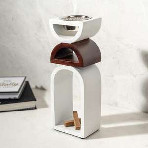 Brûleur à oud en bois de haute qualité, fait à la main, écologique, design royal du Moyen-Orient, centre de table pour le Ramadan, décoration de mariage - Product Image 2