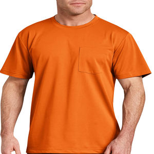 T-shirt décontracté d'hiver pour homme en coton premium à manches courtes, col montant, respirant, anti-UV, écologique, couture durable, toucher doux - Product Image 1