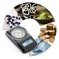 Balance de poche électronique numérique portable Ace FC-50, précision 10mg, en acier inoxydable, pour diamants, or, bijoux, carats, laboratoire, 1 an de garantie, 50g
