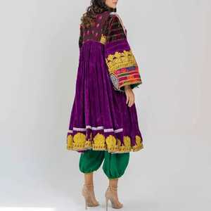 2025 últimos diseños vestido afgano mujeres precio al por mayor hecho a mano estilo Banjara afgano Kuchi Tribal vestidos Vintage para mujeres - Product Image 4