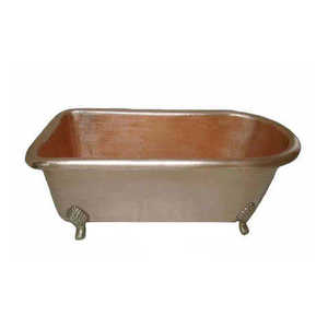 Baignoire en cuivre de haute qualité, fabriquée à la main, design classique et élégant, vente en gros, articles de salle de bain de luxe, baignoire en cuivre blanche - Product Image 6