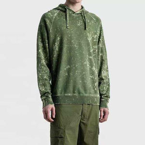 Sudadera con Capucha para Hombre, 100% Algodón, Lavado Ácido, Bordada, Corte Regular, Diseño con Bolsillo, Transpirable, Informal para Invierno - Product Image 4