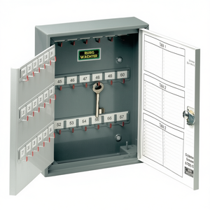 ตู้เก็บกุญแจ Burg-Wchter 6700/74 R H330xW245xD85 มม. แบบ 2 ประตู พร้อมกุญแจล็อคแบบทรงกระบอก 74 ตะขอ สำหรับจัดเก็บจดหมายและของติดผนัง - Product Image 3