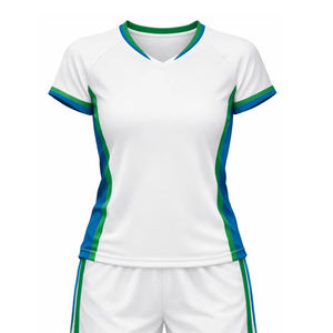 Maillot de volley-ball pour adultes, matière polyester confortable, col rond, manches, impression par sublimation personnalisée, uniforme de volley-ball - Product Image 5
