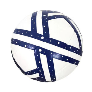 Ballon de football de haute qualité à 32 panneaux, cousu à la main, taille 5, logo personnalisé, couleurs personnalisées, étiquettes personnalisées, léger, pour l'entraînement, fabriqué à Sialkot - Product Image 1