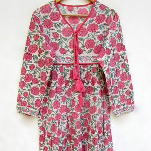 Charme féminin énergique rose Applique embelli corsage dentelle tissu femmes Kimono Maxi robe avec cordon de serrage pour ajustement réglable - Product Image 1