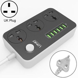 For LDNIO SC3604 <b>UK</b> <b>Plug</b> Multifunction Socket with 6 <b>USB</b> Ports 2m Cable Charger 6 Outlets All-in-One Multifunction Charging - Product Image 1