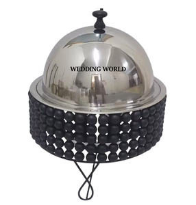 Réchaud à nourriture pour buffet de mariage, belle qualité, fait à la main, casserole design, taille personnalisée, réchaud à nourriture en métal décoratif - Product Image 1